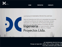 Tablet Screenshot of dcingenieria.cl